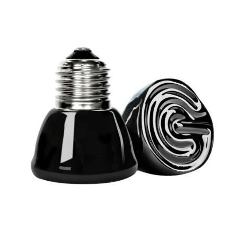 Ceramic Emitter Heat Light Mini Black Pet Heating Lamp Infrared Bulb 25/50/ 75/100W Brooder Chickens Reptile lamp