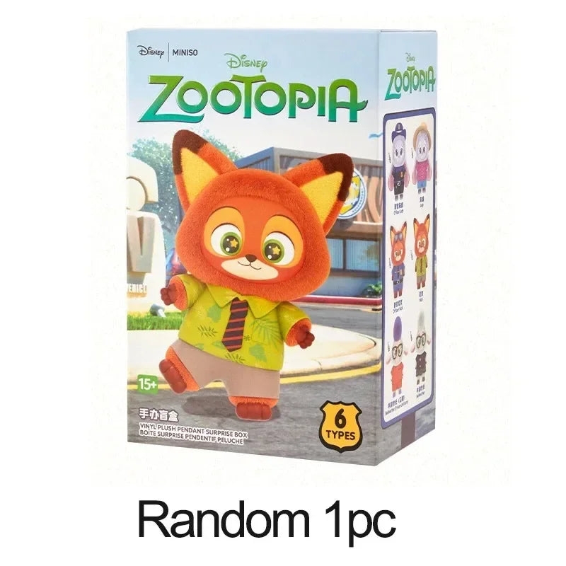 NEW 2026 Disney Zootopia Series Blind Box Judy Nick Vinyl Plush'''' Cartoon Character Pendant Trendy Toys Box Christmas Gift