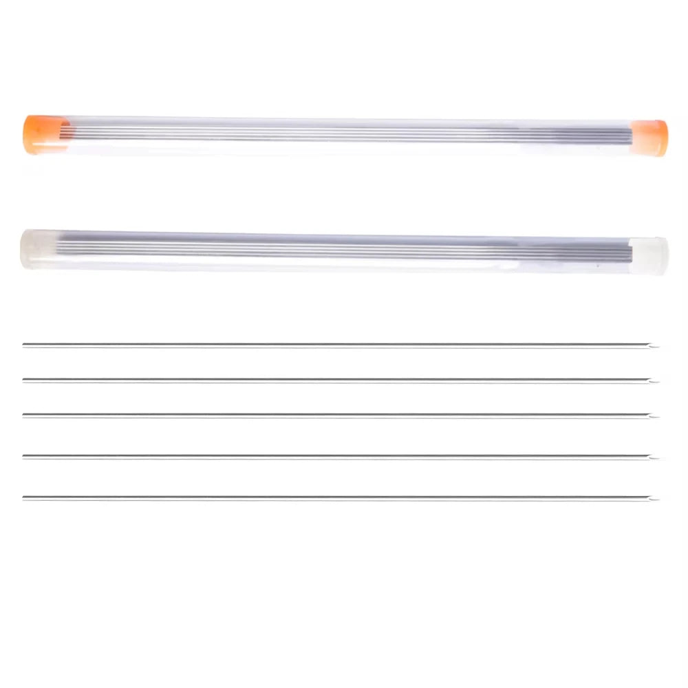 Earthworm Hooking Needle Stainless Steel Earthworm Gas Needle Portable Hollow Fishing Worm Penetrating Driller Fish Tool