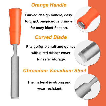 1Pc Golf Grip Tape Removal Tool Golf Grip Replacement Repair Kit Tape Stripper Remover for Regripping Steel Shaft Golf Club Tape