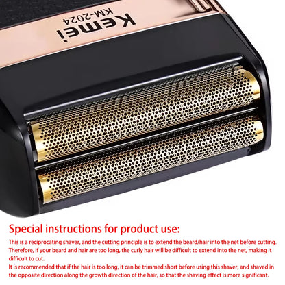 Kemei KM-2024 USB Charging Electric Shaver For Men Reciprocating Twin Blade Razor Shaver Beard Trimmer Shaving Machine