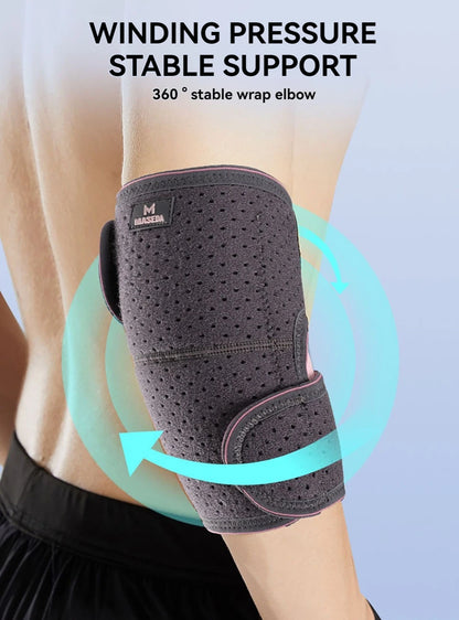 GOBYGO 1Pcs Sports elbow Pads Arm Warmers Strap Protector Elbow Protector Comfortable Breathable Fitness Arm Sleeves Men Women