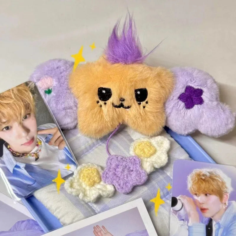 1PC Star Pendant Key Chain Doll Album Plush Pendant Doll School Bag Decoration Gifts