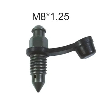 Motorcycle Brake Pump Calipers Exhaust Bleed Screw M8 M10 1.25 1.0 Picth with Rubber Dust Cap for Moped Scooter