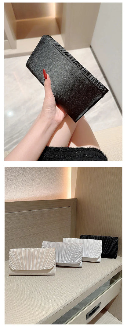 Texture Noble and Fashionable One Shoulder Crossbody Fashion Bag Party hand bag elegant luxury Fashion fold evening clutch bag