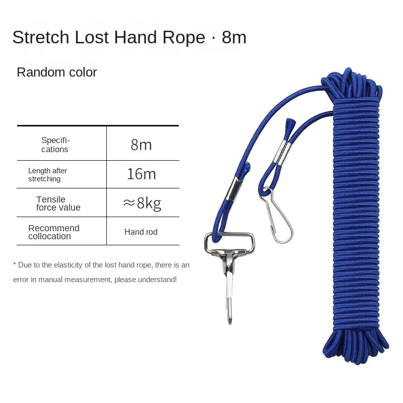 LINNHUE steel wire rope guard rod rope fishing rope big telescopic fishing fishing high elastic fishing rod automatic telescopic