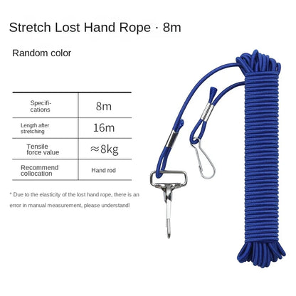 LINNHUE steel wire rope guard rod rope fishing rope big telescopic fishing fishing high elastic fishing rod automatic telescopic