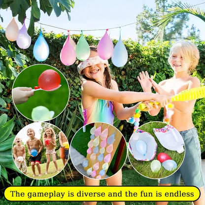 333/111pc Funny Water Balloons Rapid Injection Summer Outdoor Water Play Balloon Bombs For Kids  Adults Beach Water Fight Toys