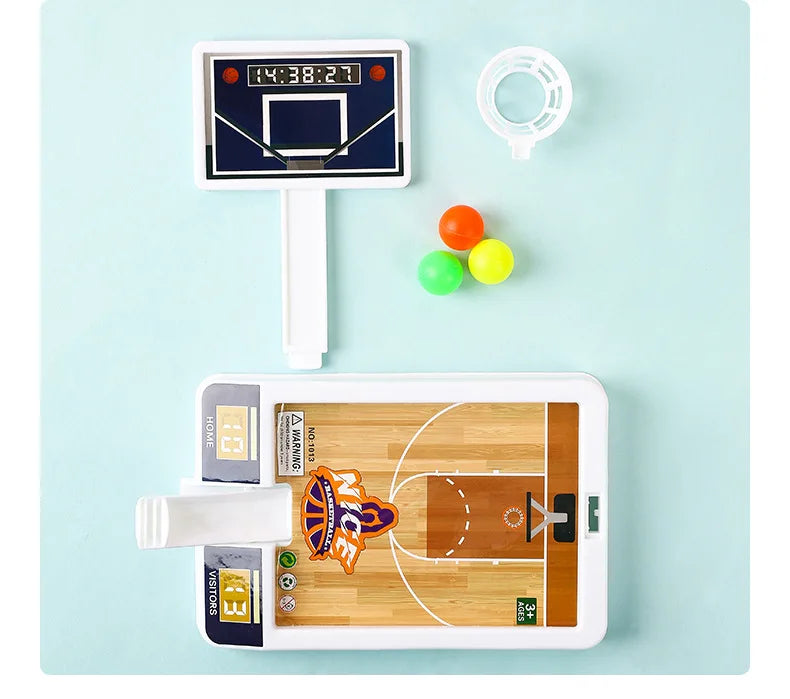 New Shooting Game Machine Mini Basketball Rack Shooting Machine Interaction Indoor Leisure Educational Toy