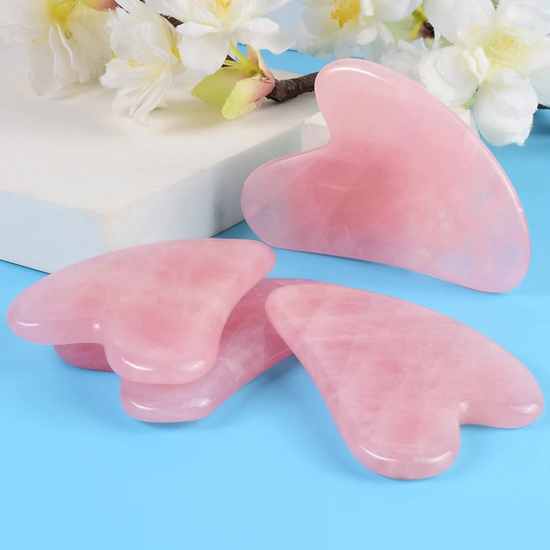 Natural Stone GuaSha Jade Facial Beauty Scraping Massage Tools Firm Skin Care Face Gua Sha SPA Physical Gue Che Roller