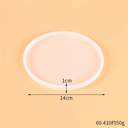 Round Square Rectangle Heart Coaster Silicone Mold Epoxy Resin Mold for DIY Jewelry Storage Base Making Cup Tray Home Decoration