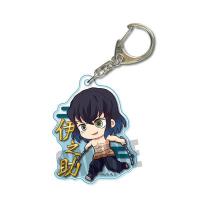 Demon Slayer doll toy Kimetsu No Yaiba Blade of Ghost Keychain Acrylic Pendant Car Key Chain Fans kids Xmas Gift Anime Jewelry