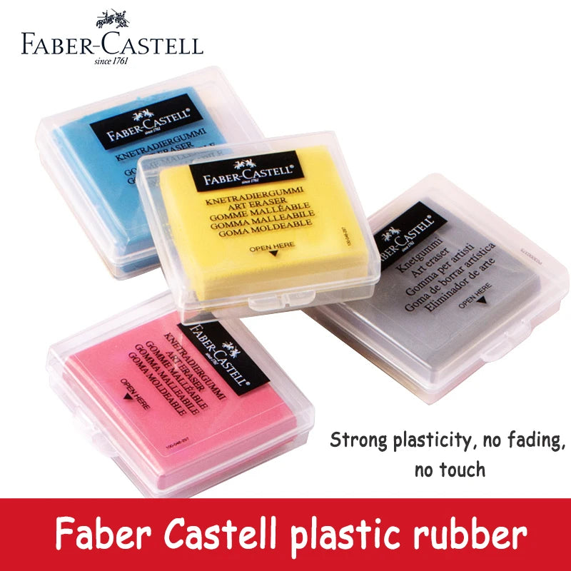 Faber - Castell Premium Soft Kneadable Eraser, Perfect for Art Painting, Design & Plasticine Stat - Ultra - Plastic Sketch Tool