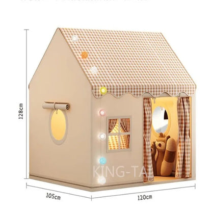 Kid Toys Tent Princess Castle Play House Cubby Children Small House Folding Indoor Play Tent Baby Tent Solid Frame No Light Ball