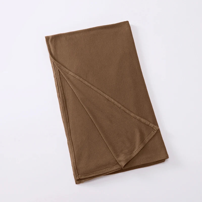 Premium Jersey Instant Hijab Good Stitch Stretchy Jersey Scarf Malaysia Wraps Plain Muslim Turban Headband Shawls Supplier