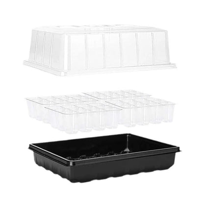 12/24/48 Holes Flower Vegetable Seedling Pots Seedling Tray Garden Pots Durable Seed Germination Plant Flower Pots Grow Box