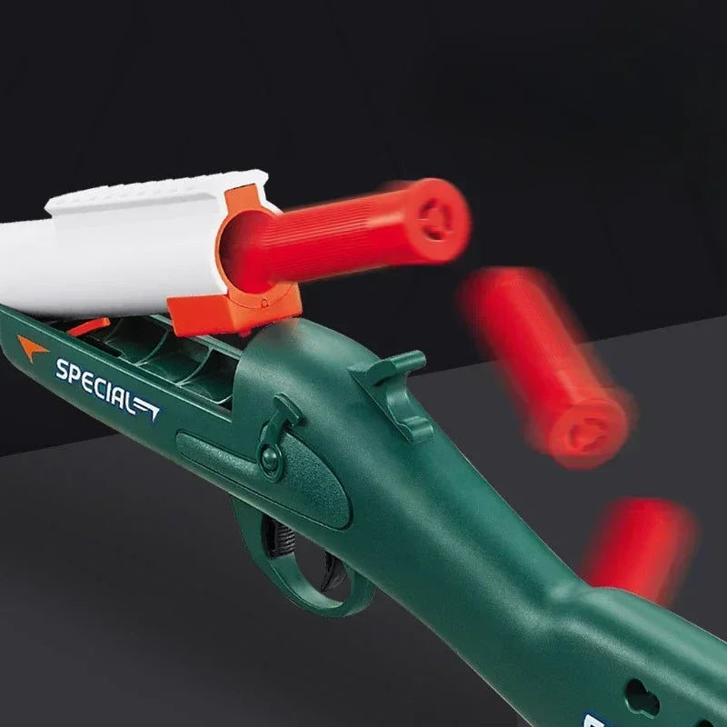 S686 Throwing Shell Toy Gun Soft Bullet Airsoft Launcher Outdoor Sports CS Game Pistola Shooter Fun Toy for Boys Gift