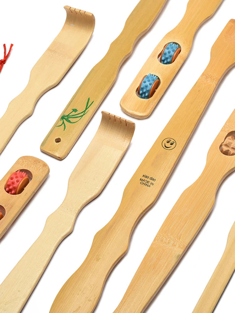 Bamboo Made Itching And Scratching Device Home Massage Anti Itch And Back Scratching Device Scratching Rake Massage Stick