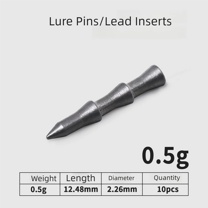 Nail Weights Sinkers Bass Fishing for Bass Fishing - Insert Sinkers for Fishing Lures, Neko Rig and Wacky Rig