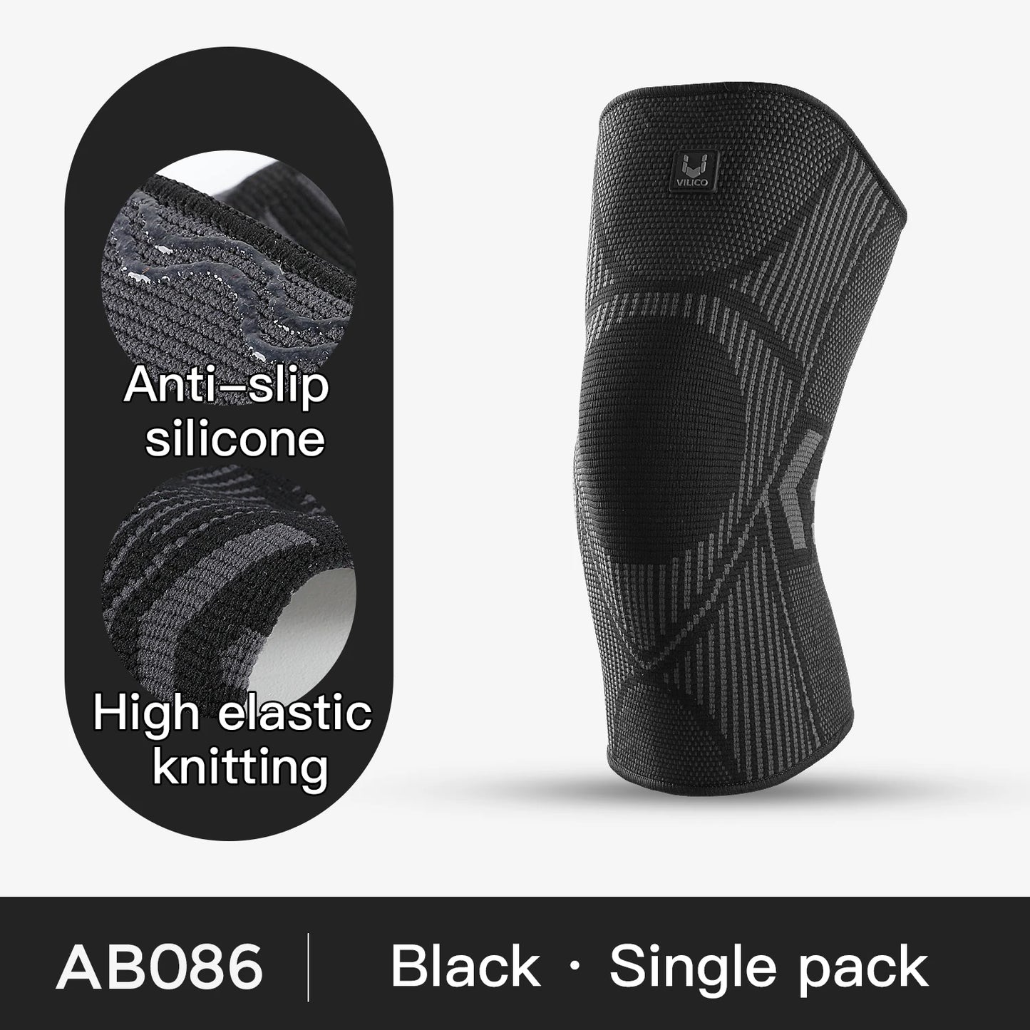 1PCS Fitness Running Cycling Knee Support Braces Elastic Nylon Sport Compression Knee Pad Sleeve for Basketball Volleyball