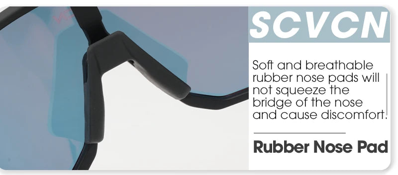 SCVCN Cycling Sunglasses Bike Mountain Driving Glasses Outdoor Sports Hiking Glasses Men's Glasses for Leisure Sunglasses