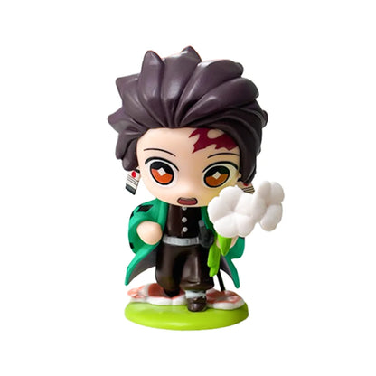 Demon Slayer Tanjiro Kamado Nezuko Anime Cartoon Figure Blind Box Creative Personalized Statue Model Ornament Surprise Gift Box