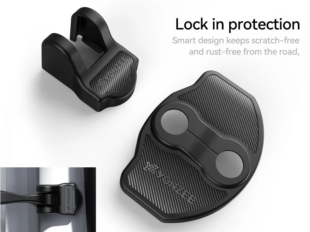 YZ For Tesla Model 3 Y YL Highland Juniper Car Door Lock Cover Protection Absorbing Pad Anti-Collision 2026 Car Accessories