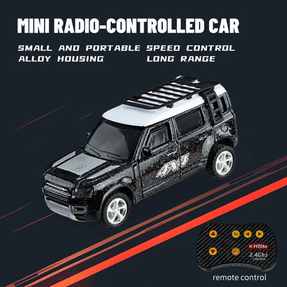 New RC Car MINI Alloy 1/64 Remote Control Car Convenient to Carry 60 Minutes of Work Time Children's Gifts Electronic Toys