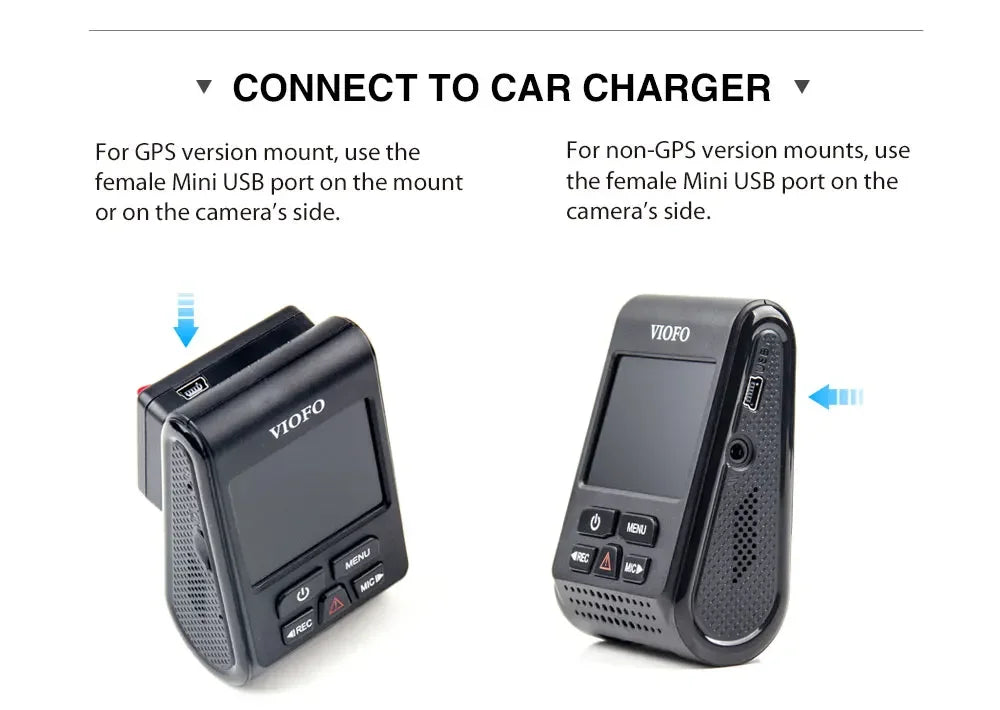 VIOFO A119 V3 2K Car Parking Mode G-Sensor Rota Lens 2560 *1600P DVR Super Night Vision Quad HD Dash Cameras Optional GPS CPL