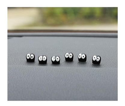 5/10/20/50pcs Cute Black Elf Car Interior Decoration Funny Auto Center Console Rearview Mirror Ornaments For Car Accessories