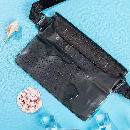 3-Layer High Waterproof Sealing Phone Dry Bag - Large Size Transparent Underwater Pouch for iPhone Mobile Phone
