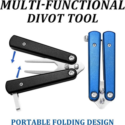 Golf Alloy Forks - Golf Divot Repair Tool, 2025 Metal Golf Alloy Fork, Butterfly Design, Golf Course Accessory
