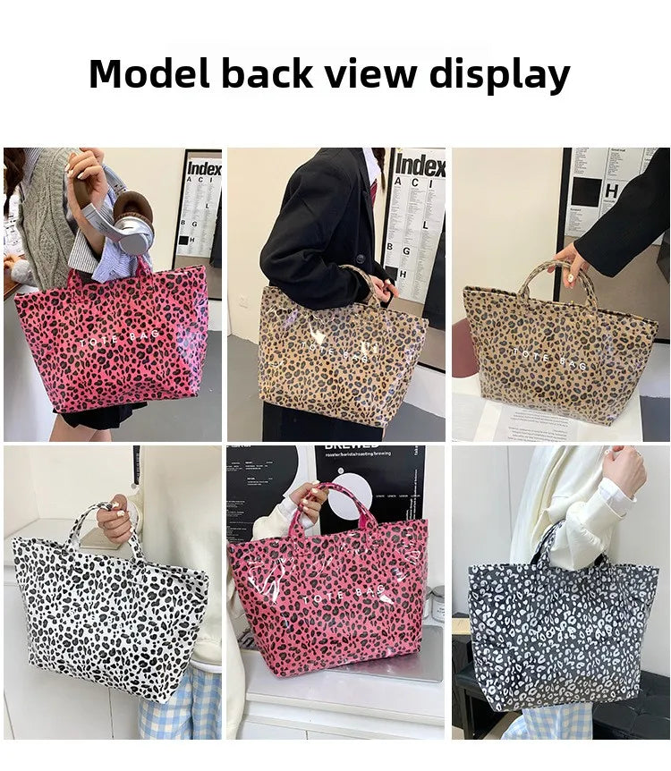 Leopard Print Women's Handbag Summer New Large-capacity Fashionable Tote Bag Fashionable Handbag Bags for Women Designer Bags