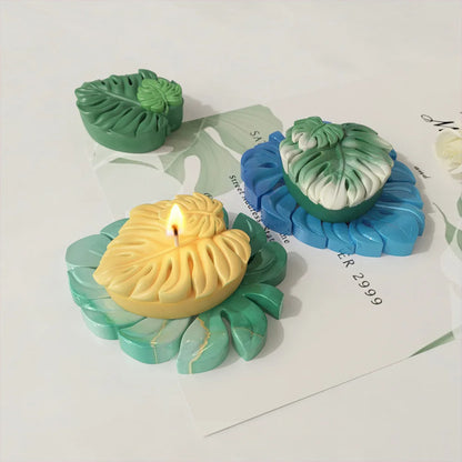 3D Tropical Leaves Silicone Mold for Handmade Soap Candle Resin Macking Molds DIY Art Crafts Aromatherapy Gypsum Ornaments Mould