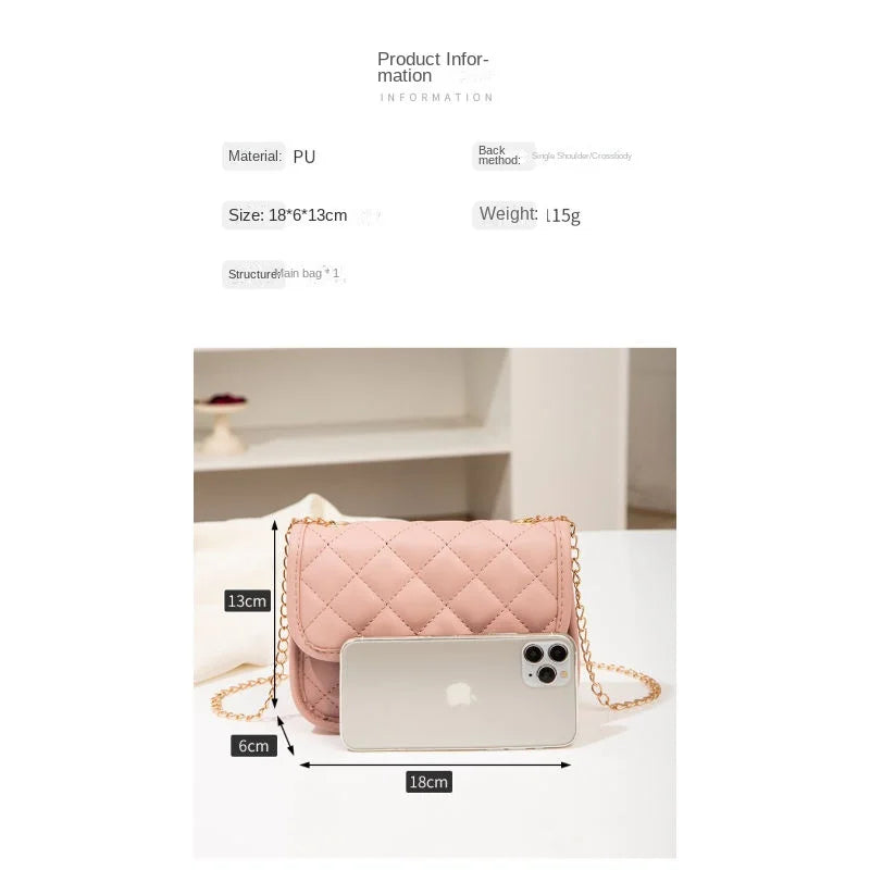 New Embroidered Bag 2024 Ladies Bags Trendy Women's Bag Cross border Small Square Bag Fashion Chain Bag