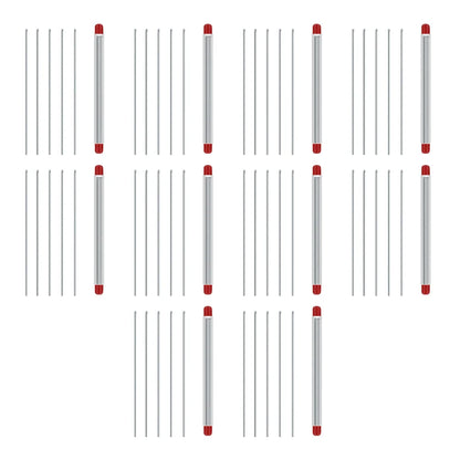 5-20Pcs Earthworm Hooking Needle Stainless Steel Earthworm Gas Needle Portable Hollow Fishing Worm Penetrating Driller Fish Tool