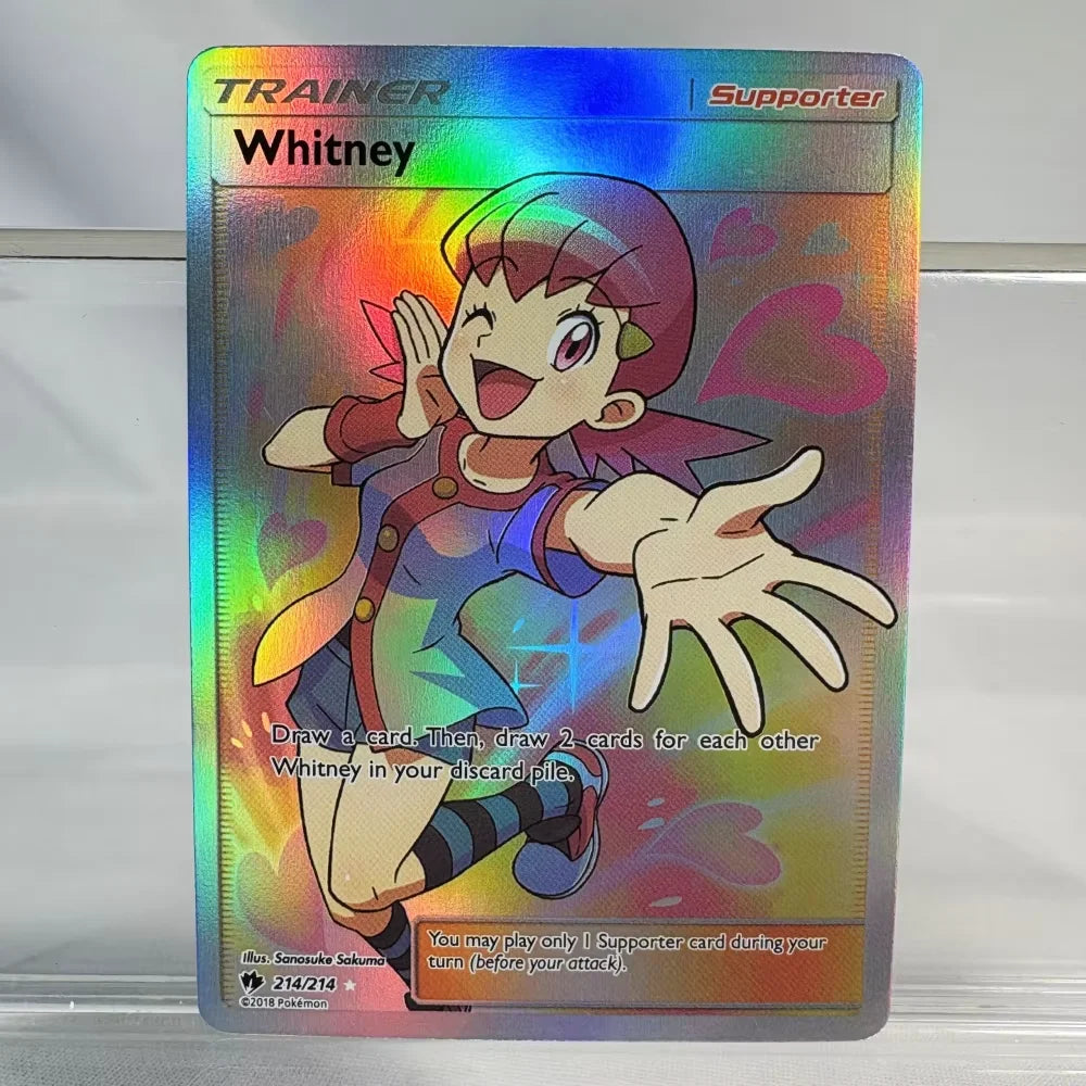 PKM Proxy Foil Cards Classic Game Collection Cards Mina Carmine Nita Dana Evelyn Whitney Perrin PTCG Proxy Cards Trainer/support