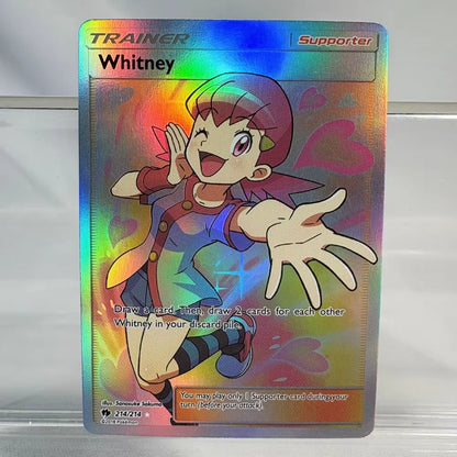 PKM Proxy Foil Cards Classic Game Collection Cards Mina Carmine Nita Dana Evelyn Whitney Perrin PTCG Proxy Cards Trainer/support