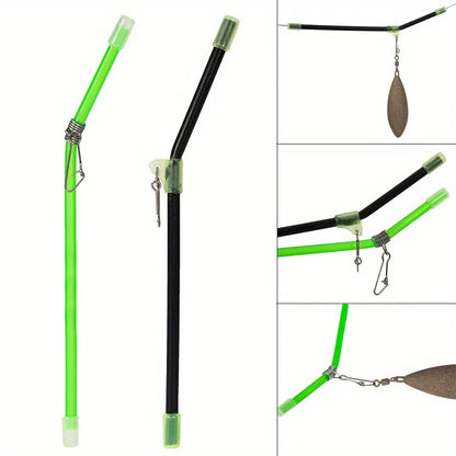 20pcs Sea Fishing Anti-Tangle Feeder Boom Luminous Anti Tangle Booms With Snap Tube Balance Connector Tackles Pesca Tools