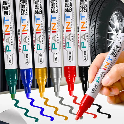 8 Colors Car Scratch Repair Paint Pen Quick Dry Touch Up Paint Repair Pen Waterproof Wheel Tyre Marker Auto Paint Marker Pens
