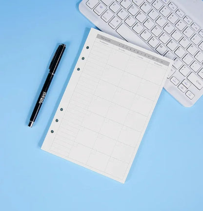 45 Sheets A5 A6 A7 Loose Leaf Notebook Refill Spiral Binder Inner Page Line Blank craft  Grid Inside Paper Stationery