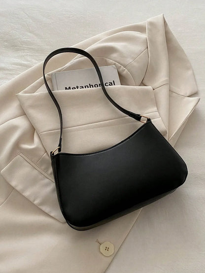 New Autumn Winter Women Shoulder Bag Korean Fashion Crossbody Bag for Commuting Under Arm Bag with Bow Decoration