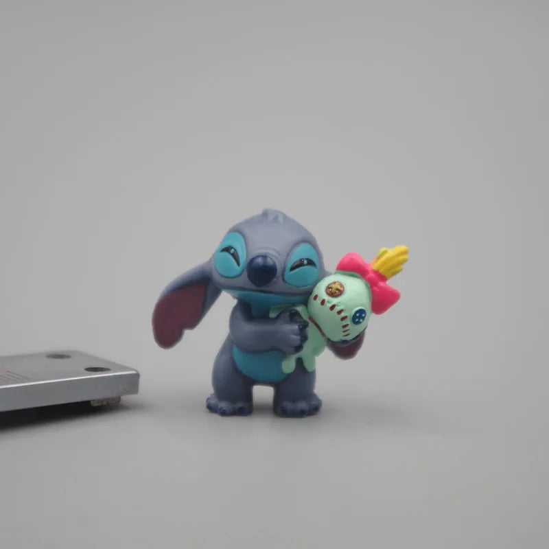1set Stitch Cartoon Toy Doll Have 6 Different Dolls Give Away Boyfriend Anime Doll Necklace Pendant Birthday Gift Christmas Gift