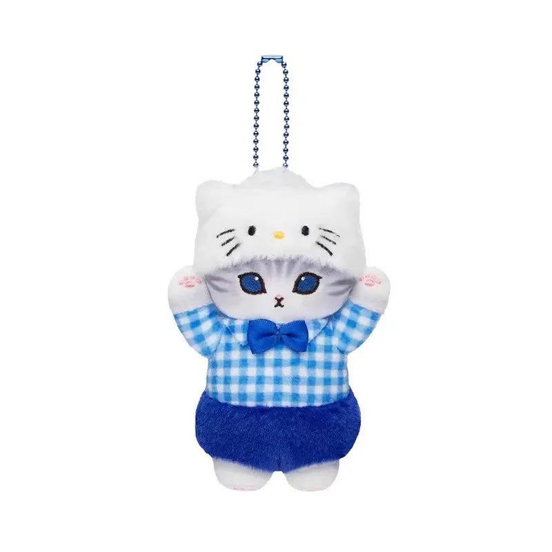 Kawaii Mofusand Cross-Dressing Sanrio Hello Kitty Kuromi Hanyodon Plush Keychain Pendant Anime Plush Backpack Pendant