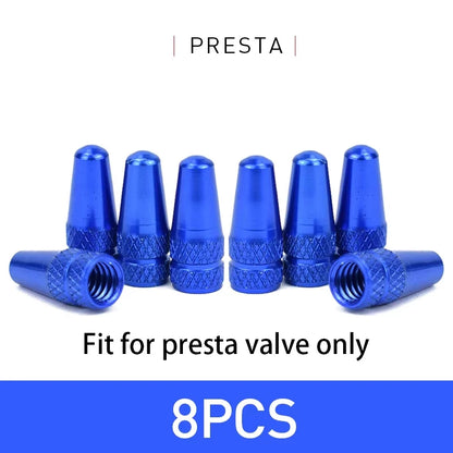 4/8pcs Aluminum Alloy Bicycle Tire FV Valve Cap MTB Road Bike Covered Protector Road MTB Tyre Dustproof Bike Presta Valve