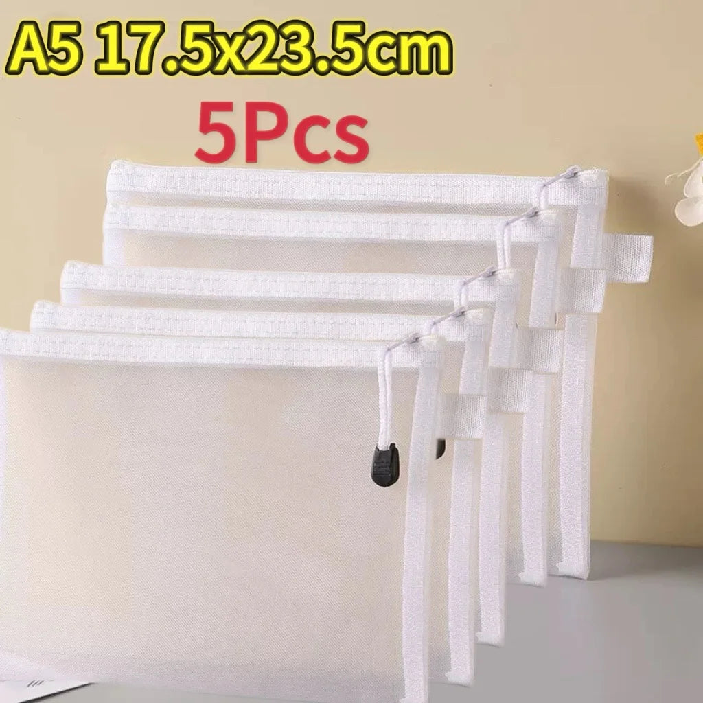New Puzzle Storage Bag Children's Building Blocks Small Toys Special Sorting Bags Transparent Mesh Gauze Zipper Mesh Bags