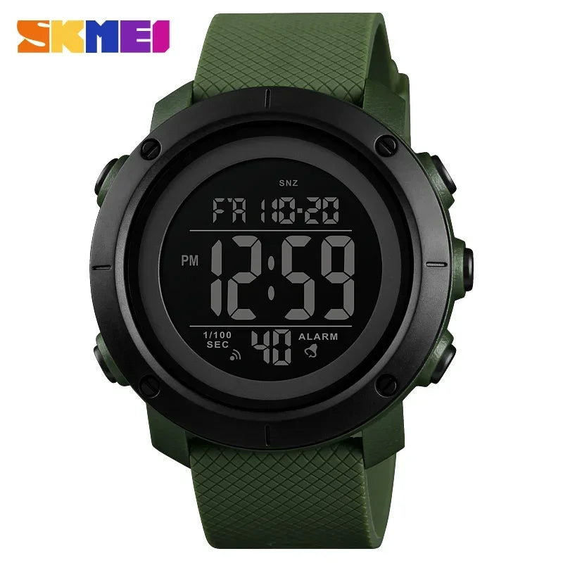 SKMEI 1426 Sports Waterproof Digital Watch for Men Stopwatch Electronic LED Display Mens Wristwatches Reloj Masculino Clock 1416