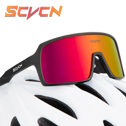 SCVCN Polarized Cycling Sunglasses Men Mtb Sports UV400 Photochormic Glasses Goggles Bicycle Bike Glasses Women Cycling Eyewear