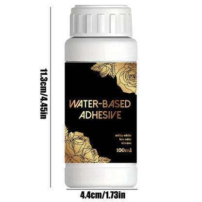 100ML/200ML Golden Foil Adhesive Kit - Water-Based Metallic Glue with Brush for Crafts, Painting & Art Projects