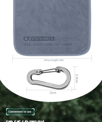 Ultra soft and fast drying fishing towel, ultra-fine fiber towel, cleaning towel for outdoor fishing, scrubbing fishing rod